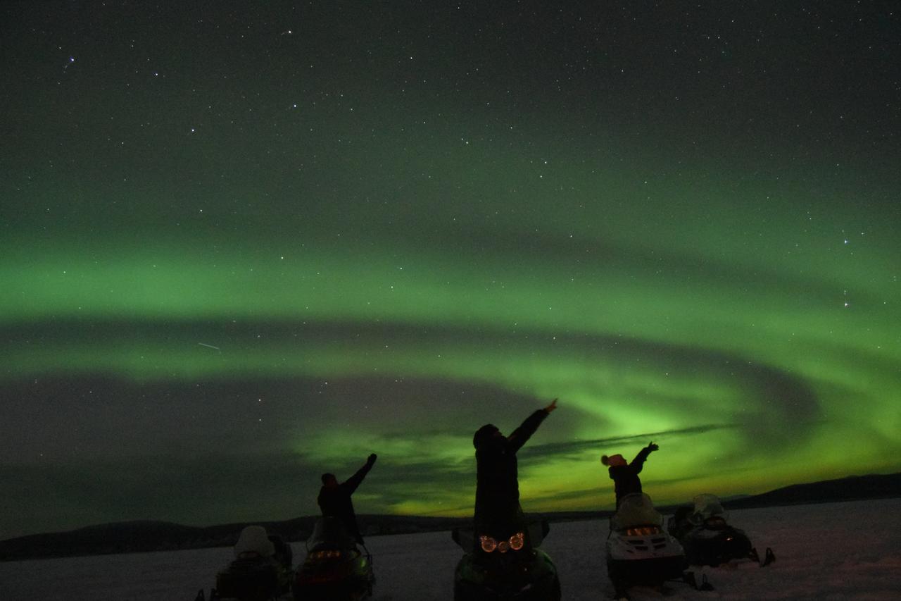 Camp Caroli Wooden Cabins Jukkasjärvi Dış mekan fotoğraf